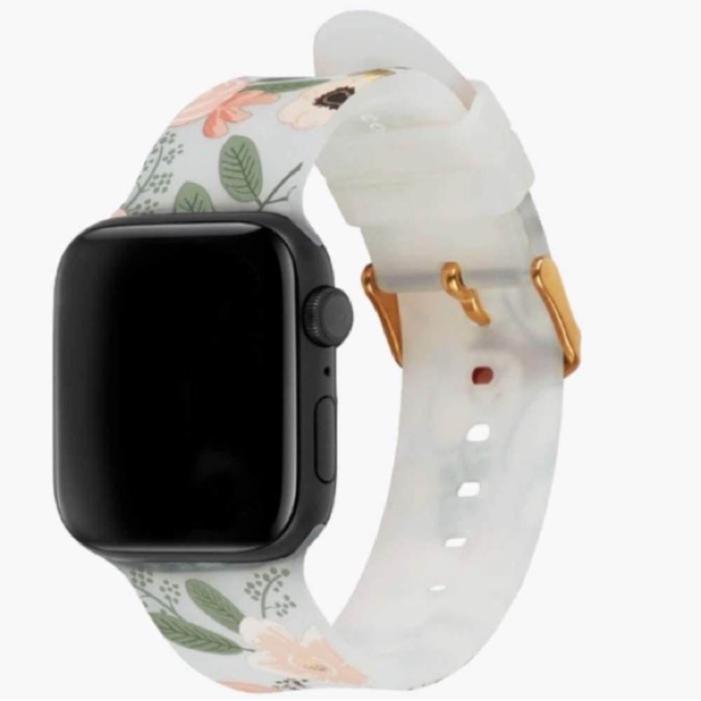 Rifle Paper Co Wildflowers Apple Watchband 38-41mm , Series 1-8/SE - NEW